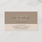 モダンシンプルプロフェッショナル 名刺 (裏面)