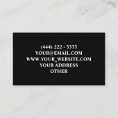 モダンシンプルプロフェッショナル 名刺 (裏面)