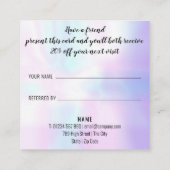 モダンシンプルプロフェッショナル 紹介カード (裏面)