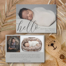 モダンシンプルベビー写真の発表