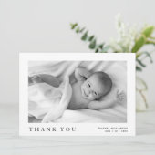 モダンシンプルベビー名 案内状 (スタンド正面)