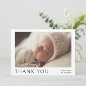 モダンシンプルベビー名 案内状 (スタンド正面)