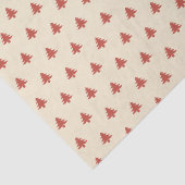 モダンシンプルベージュの小さな赤いクリスマスツリー 薄葉紙 (詳細)