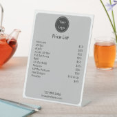 モダンシンプルホワイトグラファイトミニマリスト 台座サイン (インサイチュ)