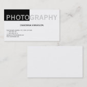 モダンシンプルホワイトグレーブラック名刺 名刺 (正面/裏面)