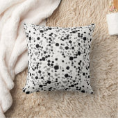 モダンシンプルホワイトテラゾブラック クッション (ブランケット)