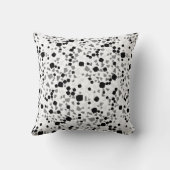 モダンシンプルホワイトテラゾブラック クッション (裏面)