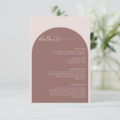 モダンシンプルボヘミアンアーチ詳細エンクロージャカード エンクロージャーカード (スタンド正面)