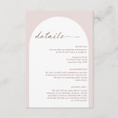 モダンシンプルボヘミアンアーチ詳細エンクロージャカード エンクロージャーカード (正面)