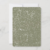 モダンシンプルボホボウクリスマスツリーパーティー 招待状 (裏面)