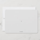 モダンシンプルボーイ養子縁組ベビーシャワー 招待状 (裏面)