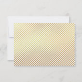 モダンシンプルミニマリストのゴールデン感謝してい卒業 サンキューカード (裏面)