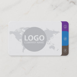 モダンシンプルミニマリストクリーングレープロフェッショナル 名刺