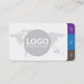 モダンシンプルミニマリストクリーングレープロフェッショナル 名刺 (正面)