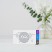 モダンシンプルミニマリストクリーングレープロフェッショナル 名刺 (スタンド正面)