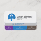 モダンシンプルミニマリストクリーングレープロフェッショナル 名刺 (裏面)