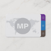 モダンシンプルミニマリストクリーングレープロフェッショナル 名刺 (正面)