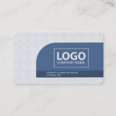 モダンシンプルミニマリストクリーンブループロフェッショナル 名刺 (正面)