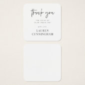 モダンシンプルミニマリストチックサンキュー (正面&裏面)