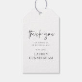 モダンシンプルミニマリストチックサンキュー ギフトタグ (正面)