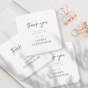 モダンシンプルミニマリストチックサンキュー ノートカード