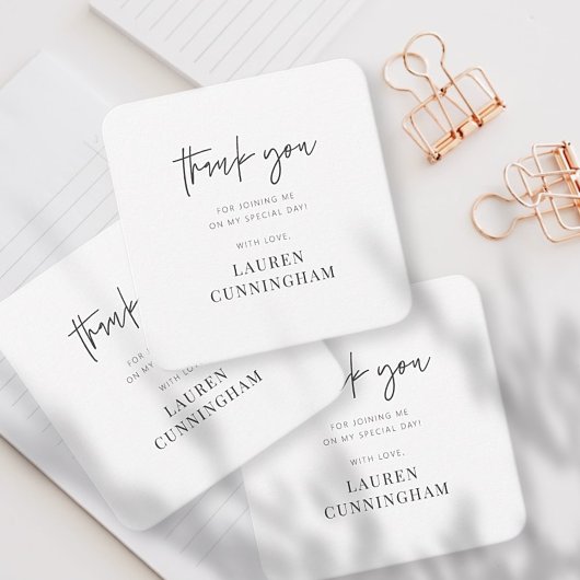 モダンシンプルミニマリストチックサンキュー ノートカード