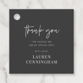 モダンシンプルミニマリストチックサンキュー フェイバータグ (正面)