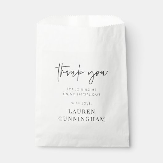 モダンシンプルミニマリストチックサンキュー フェイバーバッグ (正面)