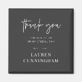 モダンシンプルミニマリストチックサンキュー マグネット (正面)