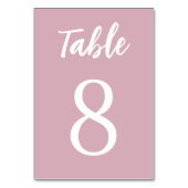 モダンシンプルミニマリストバラホワ結婚イト テーブルナンバー (正面)