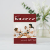 モダンシンプルミニマリストOkayest Year Ever Photo シーズンポストカード (スタンド正面)