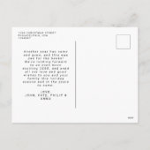 モダンシンプルミニマリストOkayest Year Ever Photo シーズンポストカード (裏面)