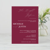 モダンシンプルミニマルなリハーサル 招待状 (スタンド正面)