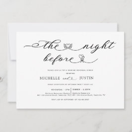 モダンシンプルミニマルなリハーサル 招待状