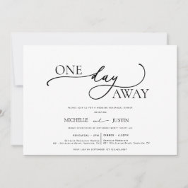 モダンシンプルミニマルなリハーサル 招待状