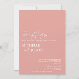 モダンシンプルミニマルなリハーサル 招待状