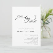 モダンシンプルミニマルなリハーサル 招待状 (スタンド正面)