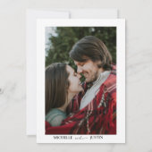 モダンシンプルミニマルなリハーサル 招待状 (裏面)