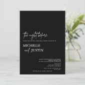 モダンシンプルミニマルなリハーサル 招待状 (スタンド正面)