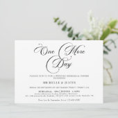 モダンシンプルミニマルなリハーサル 招待状 (スタンド正面)