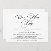 モダンシンプルミニマルなリハーサル 招待状 (正面/裏面)