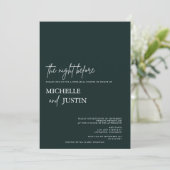 モダンシンプルミニマルなリハーサル 招待状 (スタンド正面)