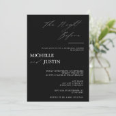 モダンシンプルミニマルなリハーサル 招待状 (スタンド正面)