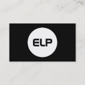 モダンシンプルミニマルはっきりしたブラックプロフェッショナル 名刺 (正面)