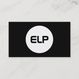 モダンシンプルミニマルはっきりしたブラックプロフェッショナル 名刺