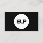 モダンシンプルミニマルはっきりしたブラックプロフェッショナル 名刺 (正面)