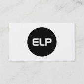 モダンシンプルミニマルはっきりした主義ホワイトプロフェッショナル 名刺 (正面)