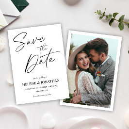 モダンシンプルミニマルエレガント写真 セーブザデート