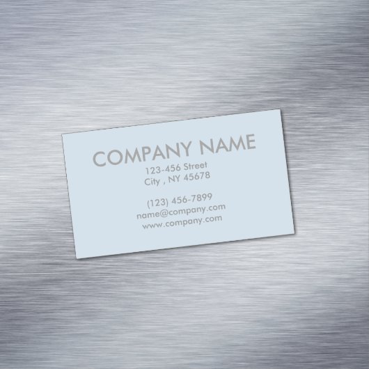 モダンシンプルミニマルガーリーシック氷ブルー マグネット名刺 (インサイチュ)