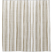 モダンシンプルミニマルストライプの シャワーカーテン (正面)